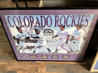 Colorado Rockies picture frame big 1990s