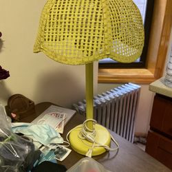 vintage yellow lamp 