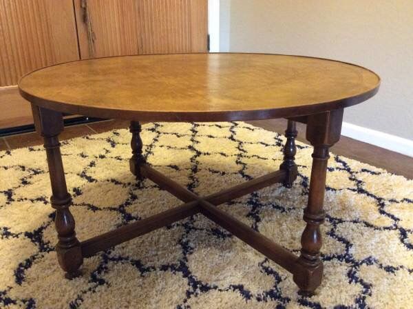Barnard and Simonds Co. Round Cherry Coffee Table