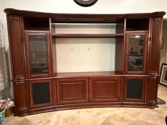 Solid Wood Riverside Furniture "Ambiance" Wall Unit / Entertainment Center (Fits 65"+ TV)