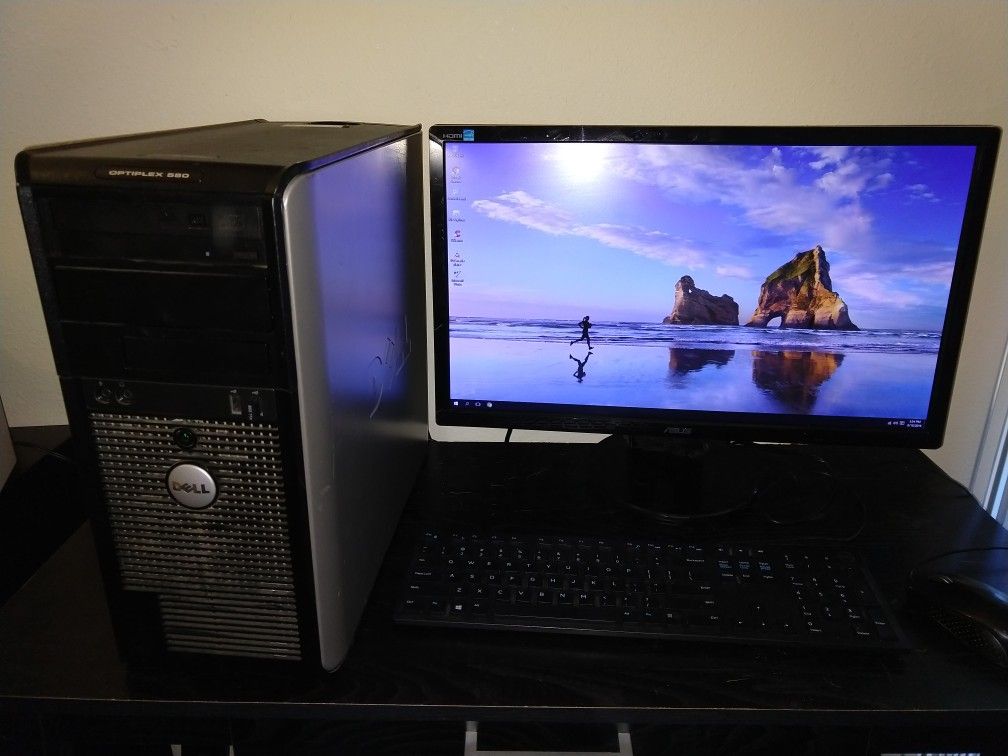 Dell Desktop with 22" monitor n WiFi