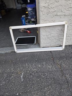 NuCamp Tab 320 or 360 Side Window Frame W/Adjustable Screen