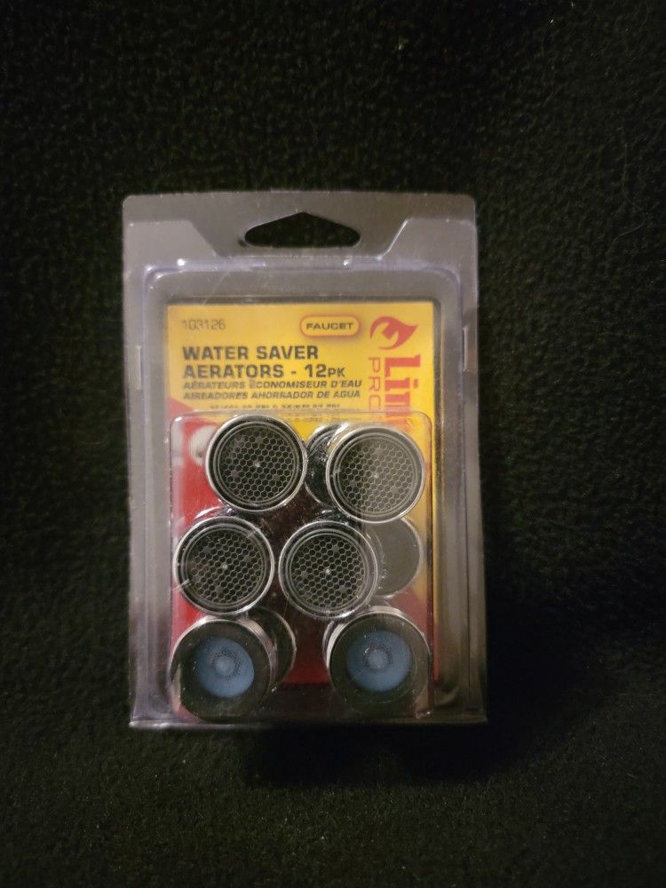 Lincoln Products 103126 Faucet Water Saver Aerator 12 Pack - Chrome