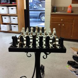 Chess Set And Table