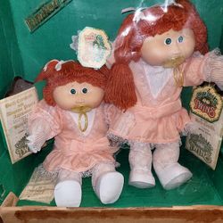 1985 Limited Edition Twin Cabage Patch Babies Red Hair 