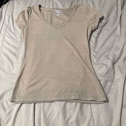 Gray V Neck Shirt