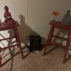 Red stool 