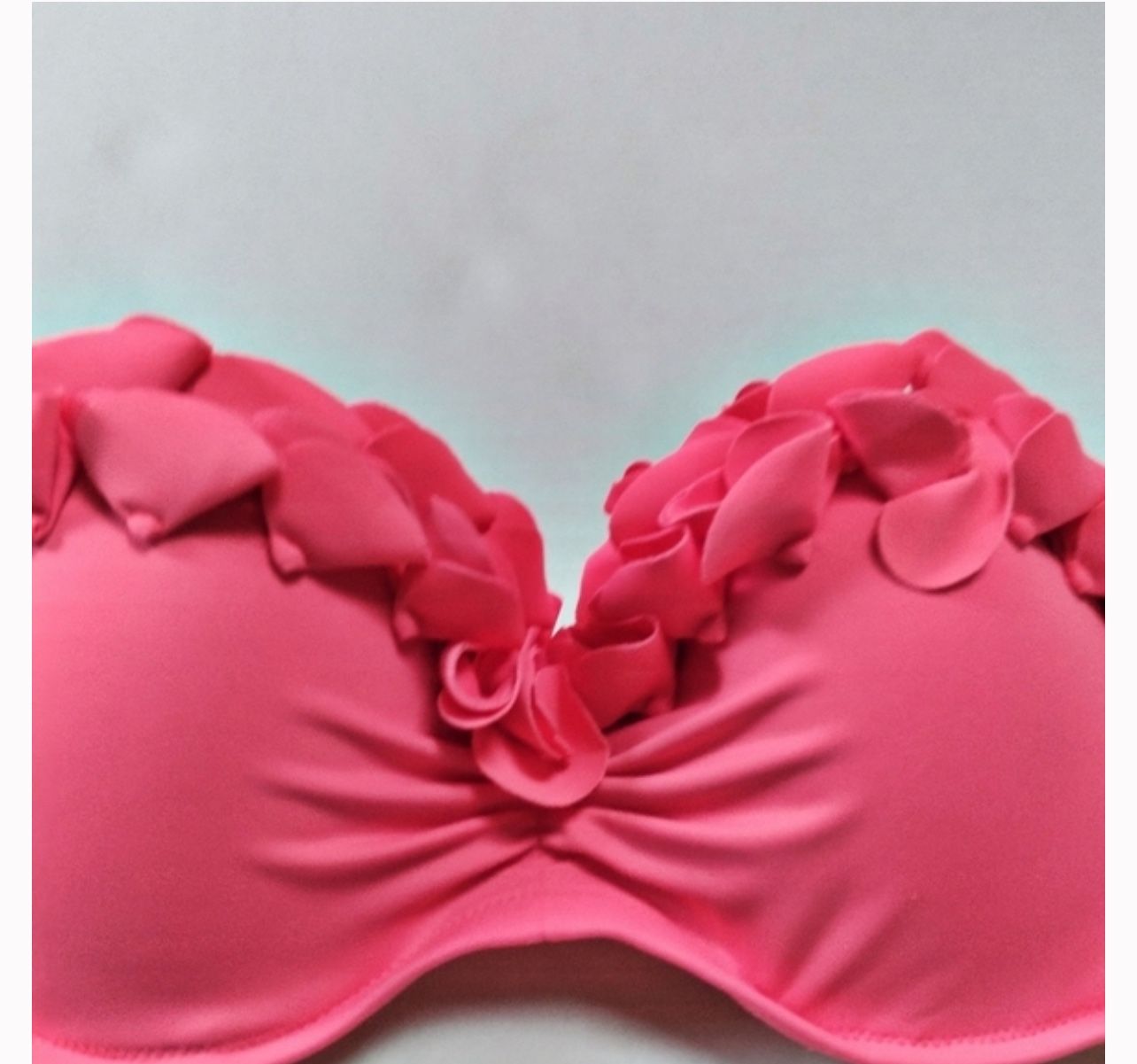 Victoria's Secret Coral Strapless Bikini Top 