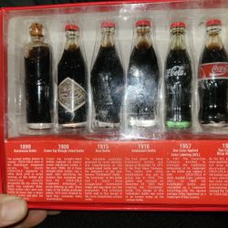 Evolution Coca Cola Mini Bottles