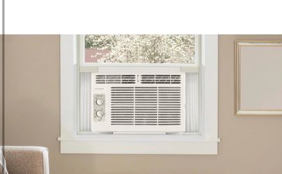 Frigidaire 5,000 BTU Window-Mounted Air Conditioner, Cools Up to 150 Sq. Ft., Quiet Operation, Effortless Temperature Control, 2 Fan Speeds, Auto Rest