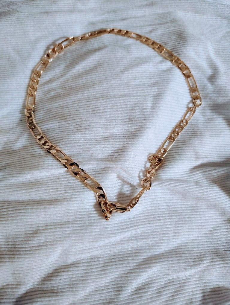 14K Gold Plated Brass Cuban Link Chain