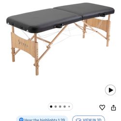 Sierra Comfort Basic Portable Massage Table, Black