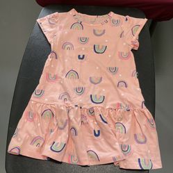 Girls 5T Summer dress Rainbow Designs New
