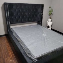 Queen Size Bed Frame With Mattress