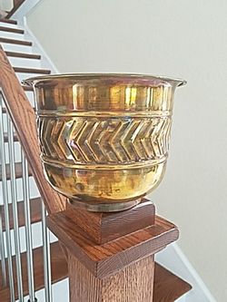 Brass planter