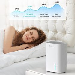 SEAVON Dehumidifiers for Home, 215 sq.ft Portable 27oz Quiet Mini Dehumidifier for Bedroom Basements Bathroom Garage Wardrobe Closet Kitchen Office RV