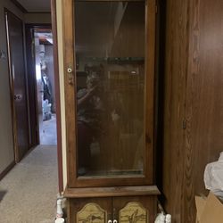 Tall Wooden Gun Cabinet