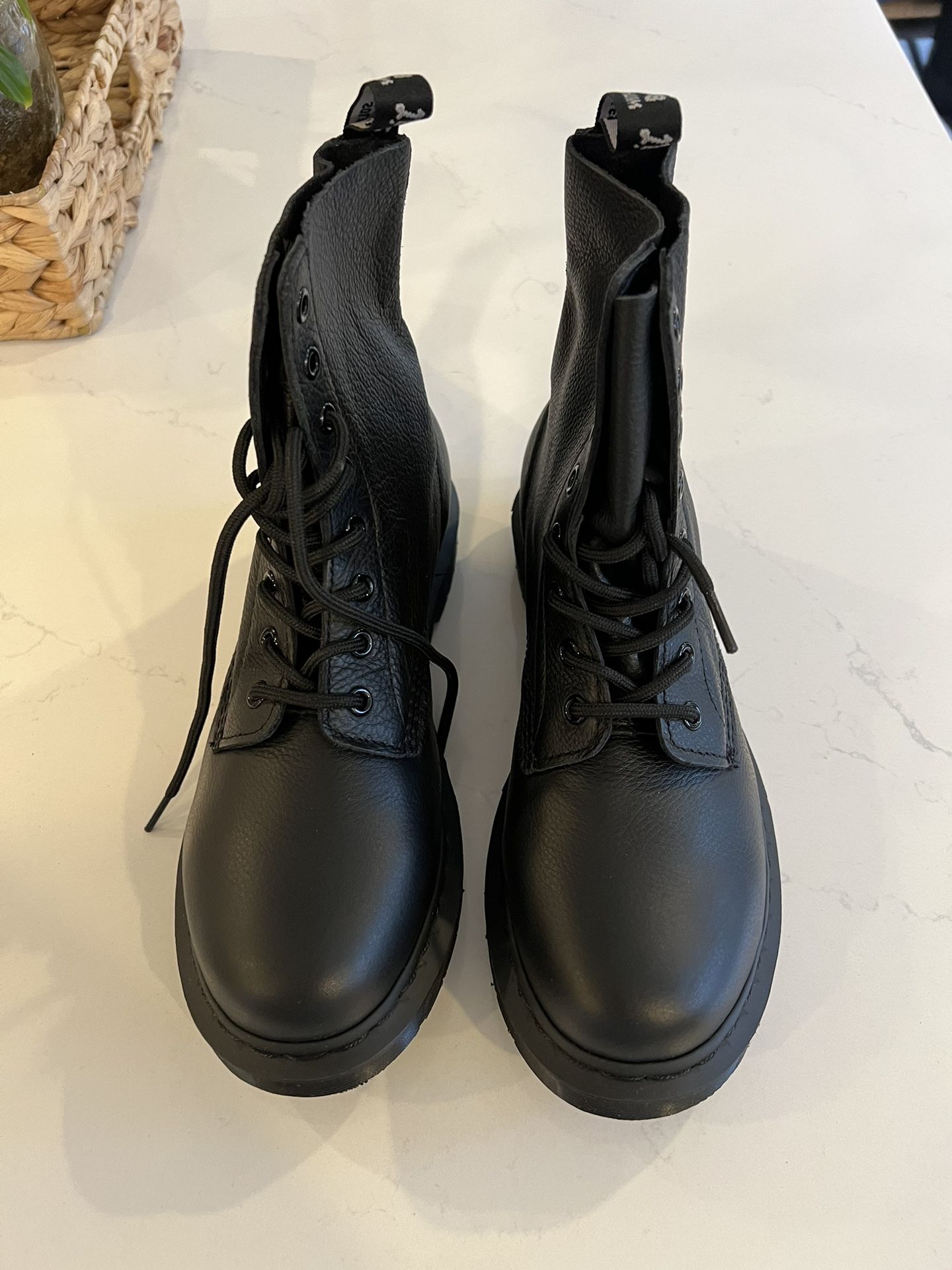Dr. Martens 1460 Mono Boots Size 9 Black