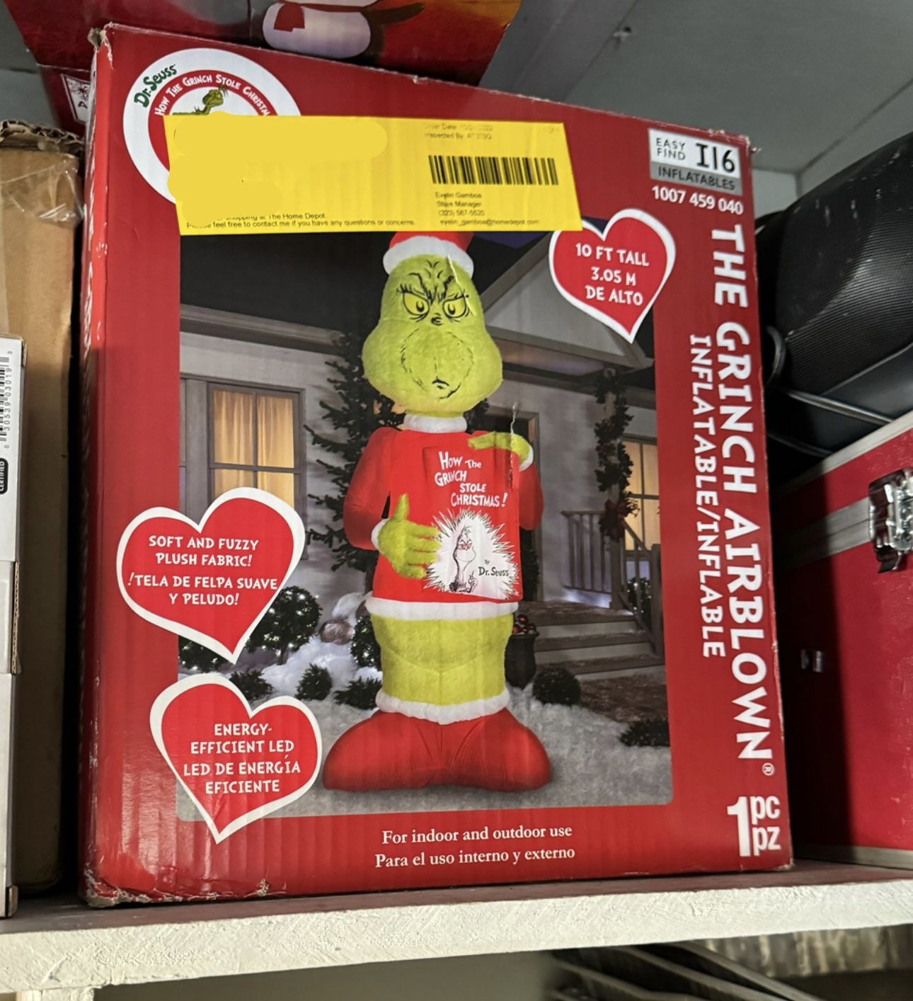 The Grinch Inflatable 10 Feet X-mas Decoration