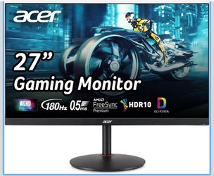 Acer Nitro 27in QHD 2560x1440 IPS 180Hz Gaming Monitor XV271U M3bmiiprx
