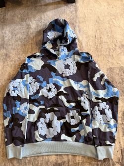 Blue Denim Tear Hoodie