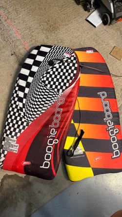 Wham-O Boogie Board 33-Inch Bodyboard with Wrist Leash - 2 Pack Set
