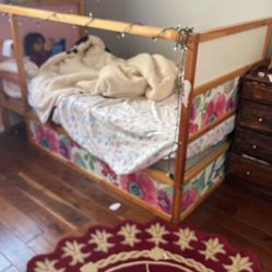 IKEA Bunk  And  Queen Wood Frame