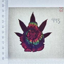 Iron On Heat Transfer  Good For T-shirts Sweaters Jackets T Shirt Design Size Is About 3x3  Buddha #493