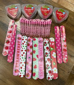 Strawberry theme party favors