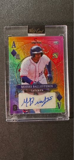 2024 Wild Card Stacked Deck Moises Ballesteros auto RAINBOW