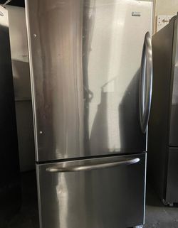 Kenmore Bottom Freezer Stainless Steel Refrigerator Fridge
