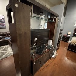 Entertainment Center Wood 