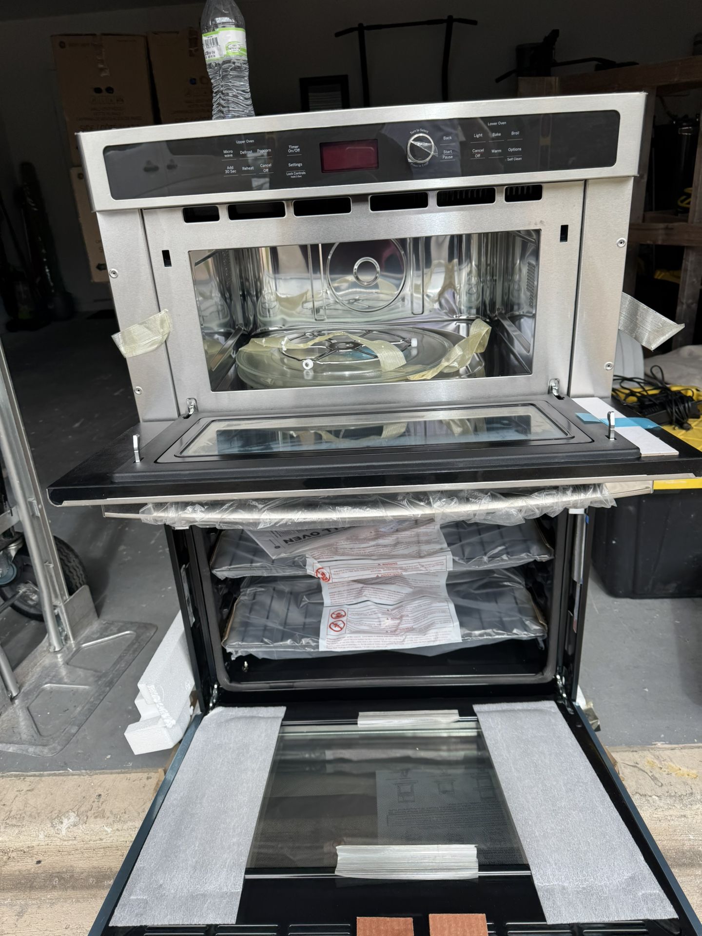 GE Combo Over And Microwave New Dimensions inside the picture