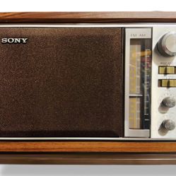 Vintage Sony ICF-9740W AM/FM Radio w/ FM Antenna – Tested & Working