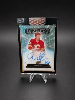 Gary Suter Upper Deck Dazzlers Autograph Hockey Card