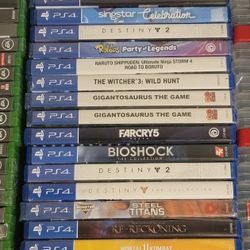 Playstation 4 Games Beautiful Condition 