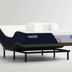 Brand New Nectar Premium Massage Adjustable Bed Base Frame