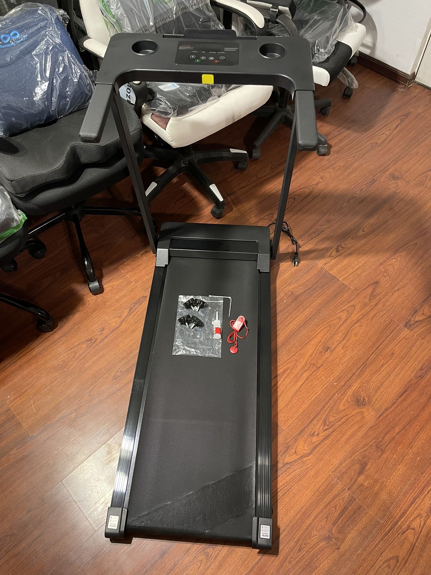New Altaid Treadmill with Handles, 2025 Upgraded Small Treadmills Home, Portable Electric Treadmills for Home 300 lbs Capacity, Walking Pad Treadmill,