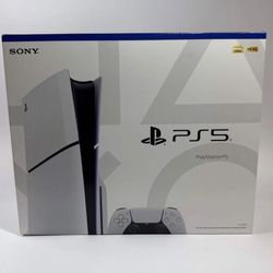 New Sony PlayStation 5 Slim Disc Edition PS5 1TB White Console Gaming System 