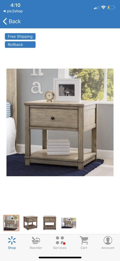 Furniture Rustic Grey Delta Children Cali Nightstand With Drawer And Shelf Home Furniture