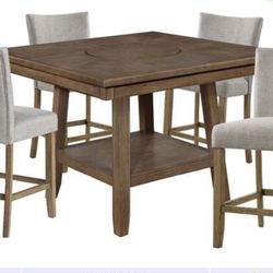 5pc Wood Dining Table