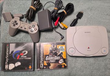 Sony playstation PSOne mini video game console.