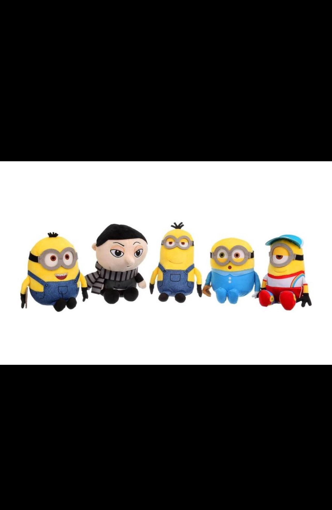 Illumination’s Minions And Gru Small Plush 5-piece Collector Set, Kids Toys For Ages 3 Up