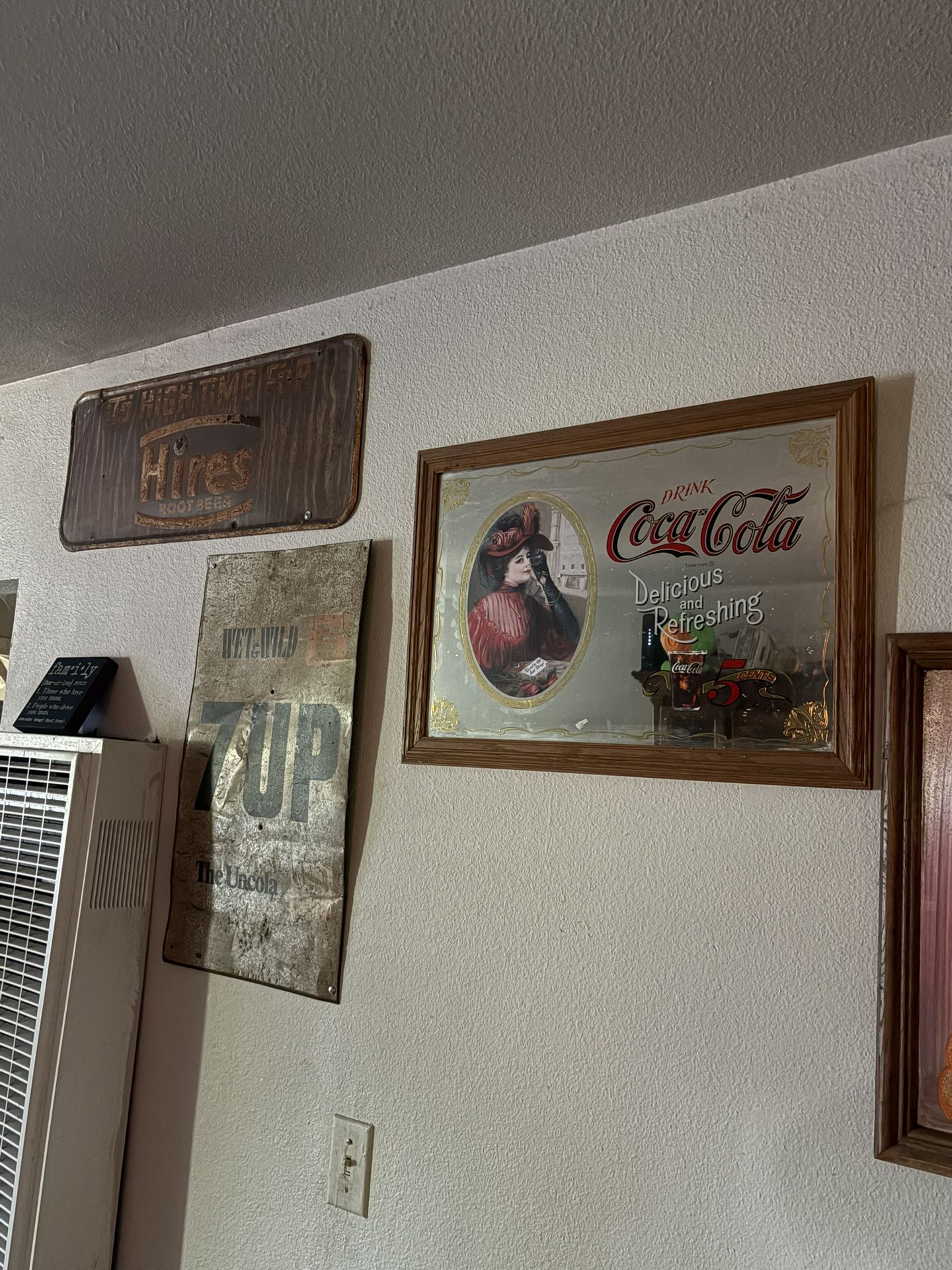 Old School Signage, Coca-Cola Pepsi, 7-Up Make Reasonable Offer They’re All Vintage. I Know The Value So Please No Low Ballers.