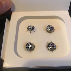 Brand New in Box Genuine Volkswagen Tire Valve Stem Covers