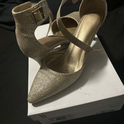 Size 10 Gold heel