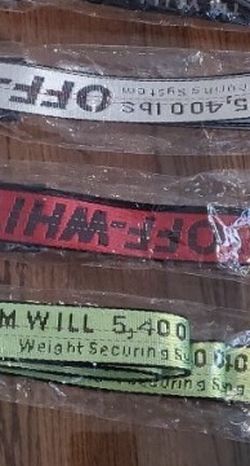 Off White Belts (Sold Separately)