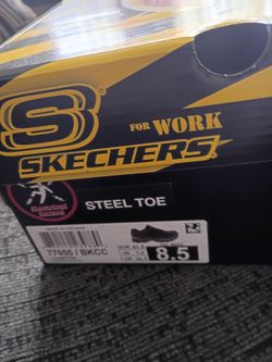 Sketchers work shoes steel toe