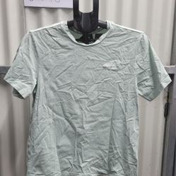 Adidas Light Green Cotton T-Shirt Size S (0248)