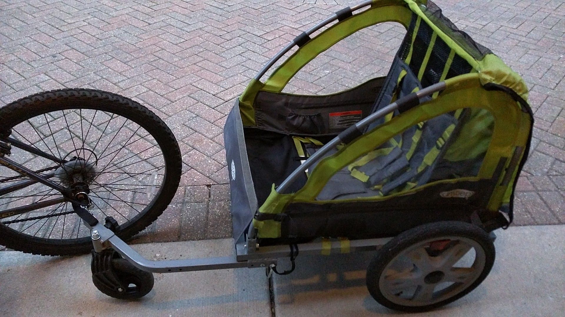 Instep Dual Seats Bike Trailer/Push Stroller w/Attachments